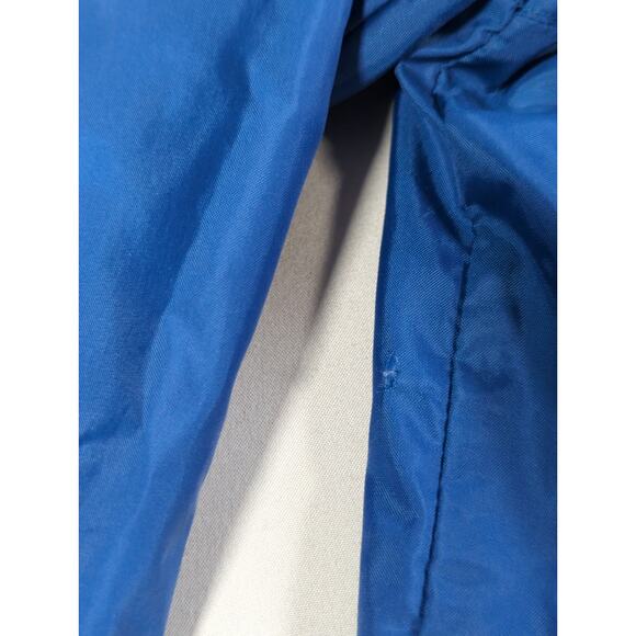 90s Nike Blue Windbreaker Jacket Mens Medium Hooded Pullover Swoosh Vintage - Picture 9 of 16